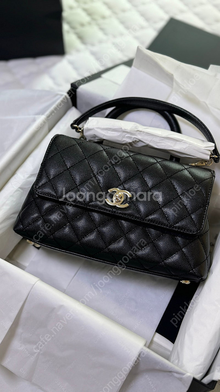 샤넬 코코핸들 블랙 미듐--1